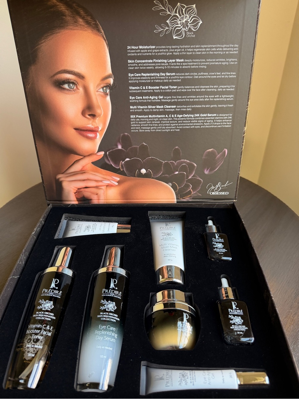 Prédiré Paris Black Orchid 12-Pc Skin Rejuvenation Set NEW